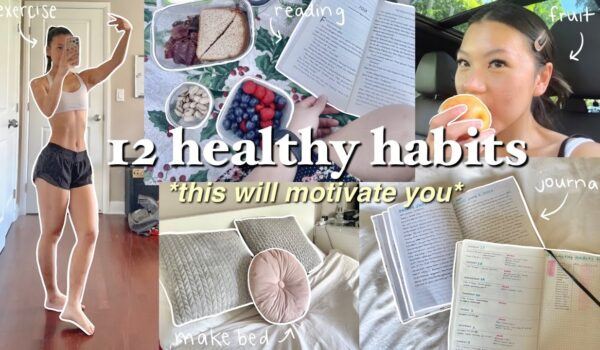 i tried 12 healthy habits for a week (life changing)